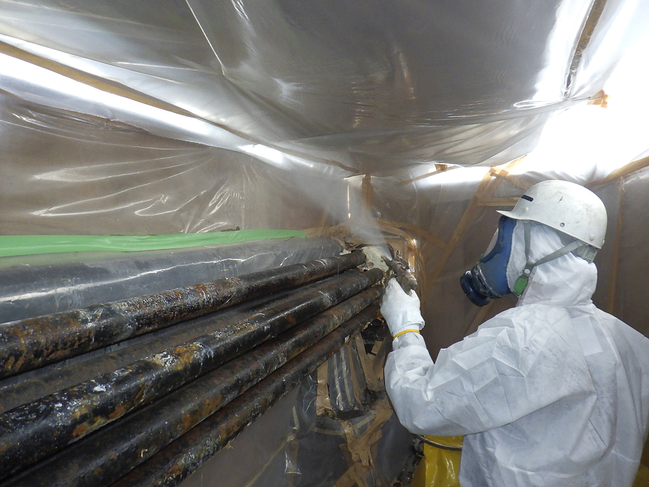 アスベスト撤去《東右２０－１無名管橋》